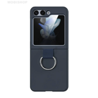 Coque Z Flip 5 bleu anneau