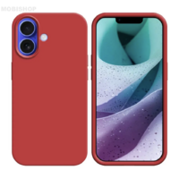 Coque Silicone iPhone 17 Rouge