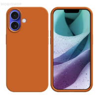 Coque Silicone iPhone 17 Orange