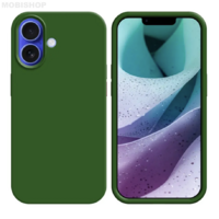 Coque Silicone iPhone 17 Vert Foncé