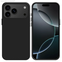 Coque Silicone iPhone 17 Pro Noir