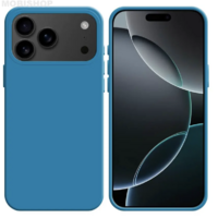 Coque Silicone iPhone 17 Pro Bleu Ciel