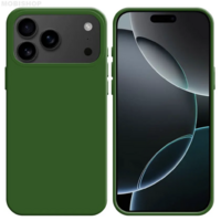 Coque Silicone iPhone 17 Pro Vert Foncé