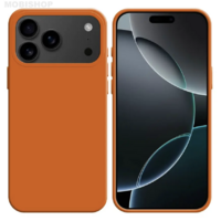Coque Silicone iPhone 17 Pro Orange