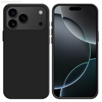 Coque Silicone iPhone 17 Pro Max Noir