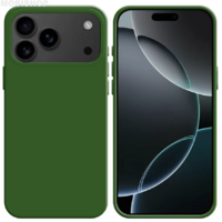 Coque Silicone iPhone 17 Pro Max Vert Foncé