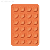 Support Ventouse Silicone Universel pour Smartphone Orange