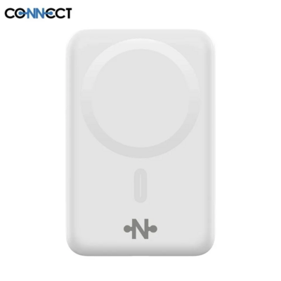 Batterie Externe Power Bank sans Fil Magnétique MagSafe CONNECT MC-BEM10B01 10000mAh 15W Blanc 2