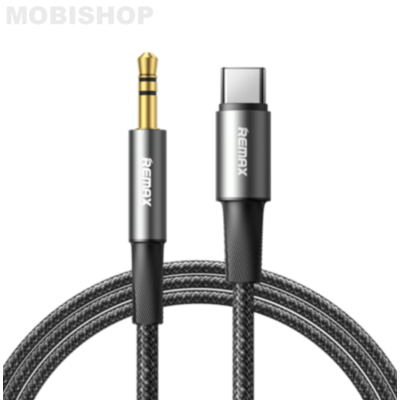 Câble Audio Type-C Vers Jack 3,5mm REMAX C26 - 1.2M - Noir Saint-Etienne