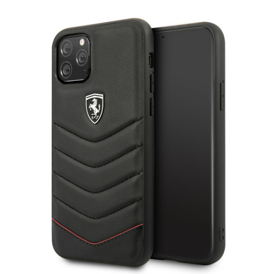 boutique-mobishop-saint-etienne-coque-en-cuir-noire-renforcee-effet-grainee-compatible-apple-iphone-11-pro-ferrari