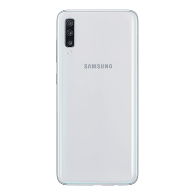 Remplacement vitre arrière Samsung Galaxy A70 A705F blanche saint-etienne mobishop