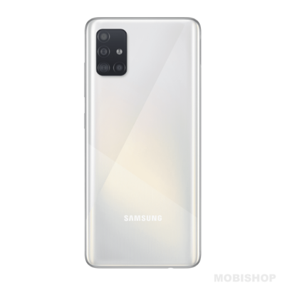 Remplacement vitre arrière Samsung Galaxy A51 A515F blanche saint-etienne l'etrat sorbiers reparateur smartphon