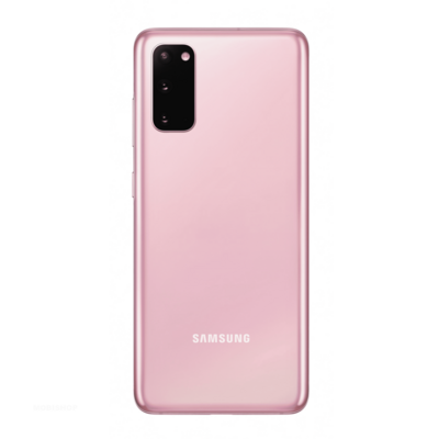 Remplacement vitre arrière Samsung Galaxy S20 rose saint-etienne mobishop