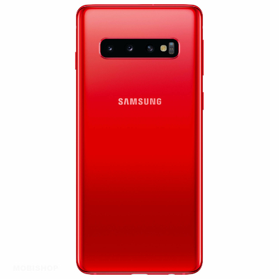 Remplacement vitre arrière Samsung Galaxy S10+ G975F rouge saint-etienne