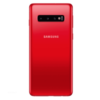 Remplacement vitre arrière Samsung Galaxy S10 G973F rouge st-etienne loire haute loire monistrol reparateur