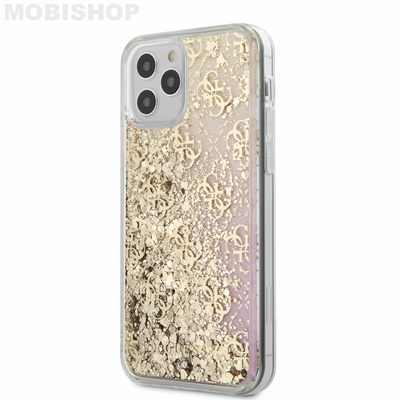 coque-tpu-rose-degrade-a-paillettes-motif-logo-guess-dore-pour-apple-iphone-12-67-guess