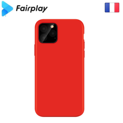 Coque silicone iPhone 12 Pro Max Rouge saint-etienne