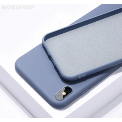 Coque silicone iPhone X XS 10 bleu baltique saint-etienne