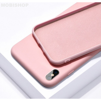 Coque silicone iPhone xr case rose saint-etienne