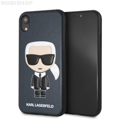 coque-simili-cuir-bleue-motif-avatar-karl-lagerfeld-pour-apple-iphone-xr-karl.-saint-etiennejpg