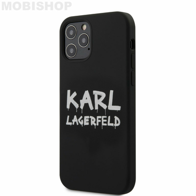 coque-silicone-noir-logo-karl-effet-graffiti-pour-apple-iphone-12-61-et-61-pro-karl