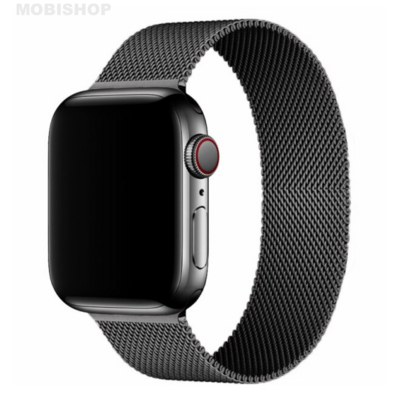 Bracelet en metal noir pour Apple Watch 38:40mm saint-etienne