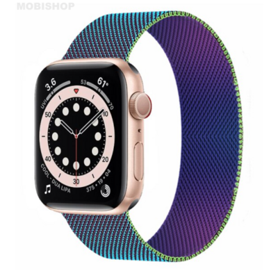 Bracelet en metal rainbow pour Apple Watch 42:44mm Saint-Etienne