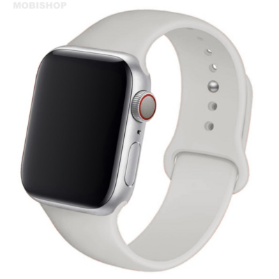 Bracelet en silicone gris pour Apple Watch 38:40mm SAINT-ETIENNE
