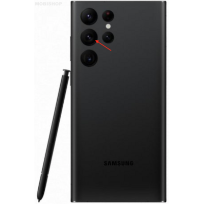 reparation-smartphone-samsung-galaxy-s22-ultra-vitre-arriere-cassée-mobishop-saint-etienne-lentille-appareil-photo