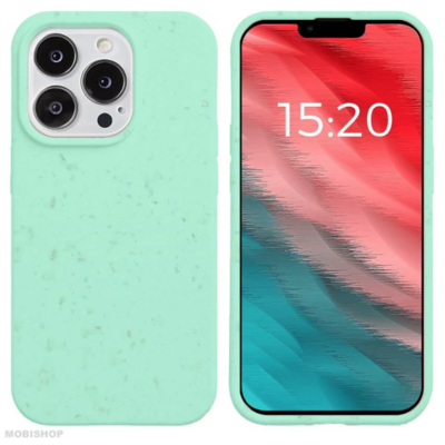coque-biodégradable-apple-iphone-15-pro-max-vert-turquoise-menthe-saint-etienne-mobishop-2