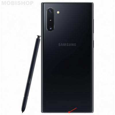 reparation-connecteur-de-charge-port-chargeur-samsung-galaxy-note-10-saint-etienne-smartphone-atelier-mobishop-noir