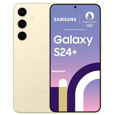 reparation-ecran-samsung-galaxy-S24+-24-plus-crème-5G-vitre-reparateur-smartphone-saint-etienne-telephone