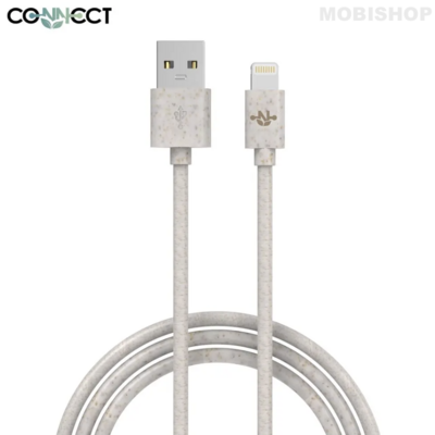 Câble Data USB vers Lightning CONNECT MC-CLB9 Eco-Friendly 12W (1m) Beige Saint-Etienne