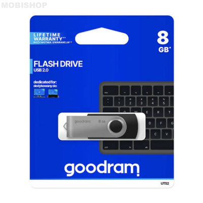 Clé USB Goodram Flash Drive 2.0 8GB Noir Saint-Etienne