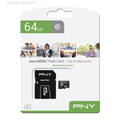 PNY microSD Performance Plus 64 Go Saint-Etienne