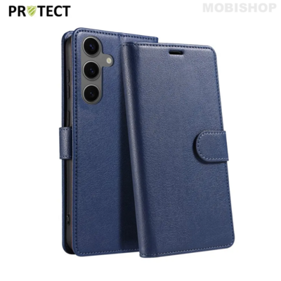 Coque rabat Galaxy S24 Fe bleu Saint-Etienne