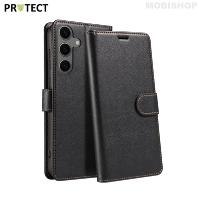 Coque rabat Galaxy S24 Fe noir Saint-Etienne