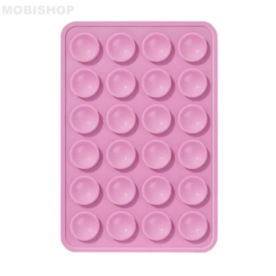 Support Ventouse Silicone Universel pour Smartphone Rose