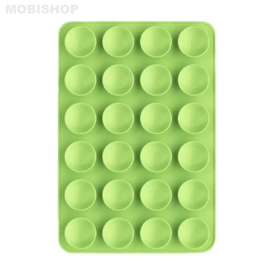 Support Ventouse Silicone Universel pour Smartphone Vert