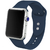 Bracelet en silicone bleu pour Apple Watch 42/44mm