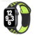 Bracelet en silicone noir et vert pour Apple Watch 38:40mm saint-etienne