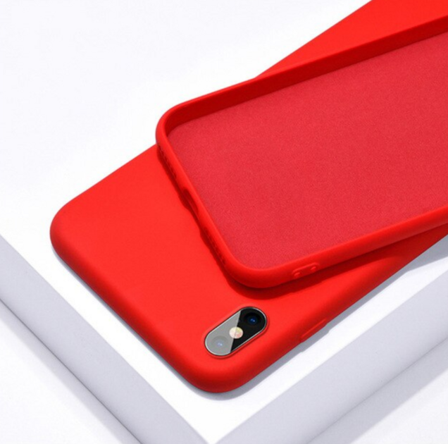 Coque Silicone Protection IPhone 6/6s Rouge - Anti-choc, Anti-rayures, Charge Qi, Neuf
