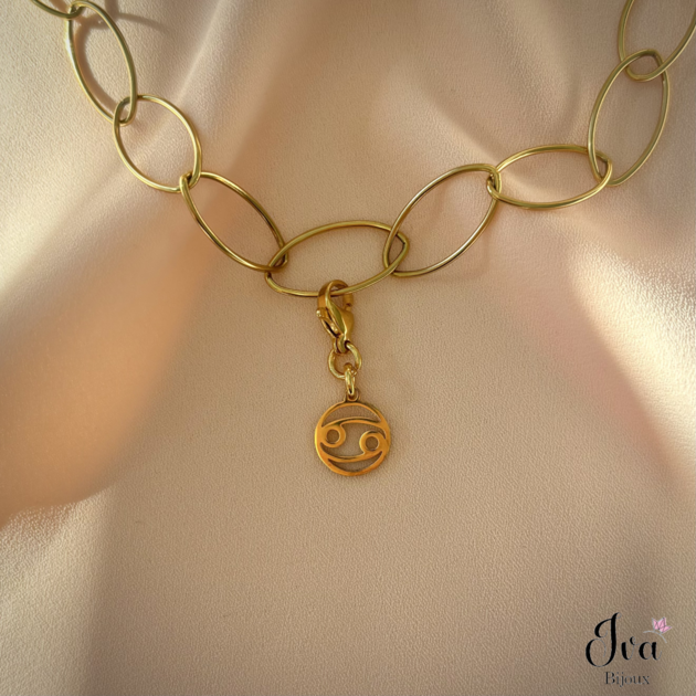 Breloque signe astro Cancer iva-bijoux