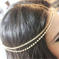 Style-Simple-Couleur-Unie-Alliage-Patchwork-Bande-De-Cheveux-main-image-3