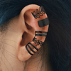 Mode-Couleur-Unie-Placage-Le-Fer-Clips-D-oreille (4)