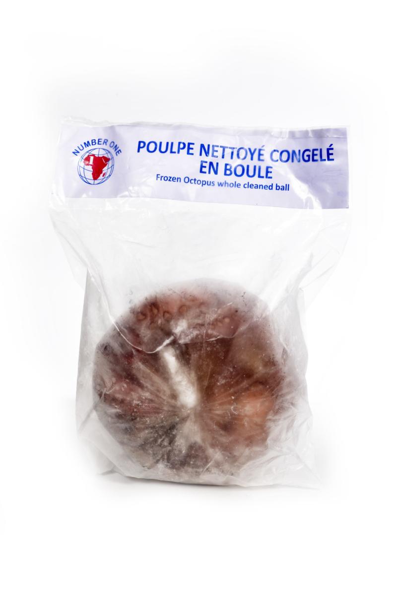 Poulpe nettoyé en boule et congelée - Number one