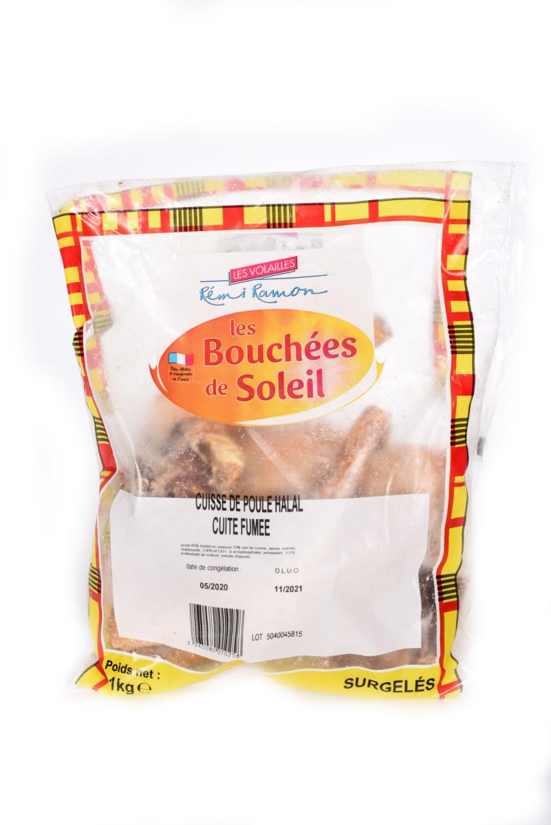 cuisse de Poulet fumée halal surgelé
