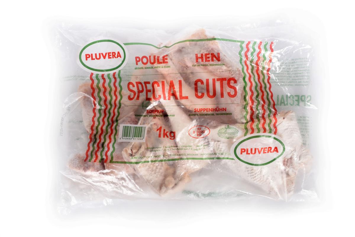 poule découpée surgelé halal - Pluvera
