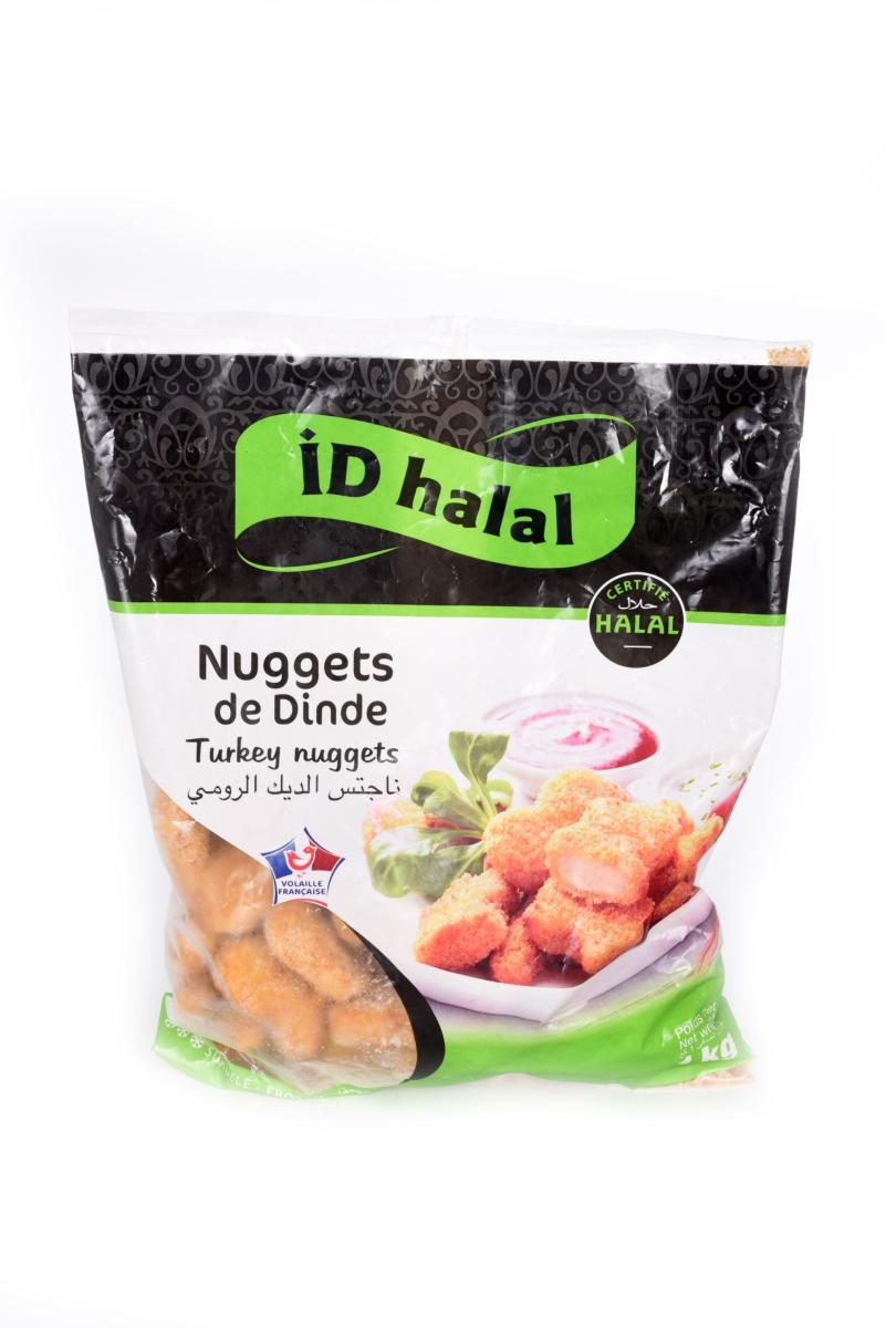 Nuggets de dinde surgelés halal