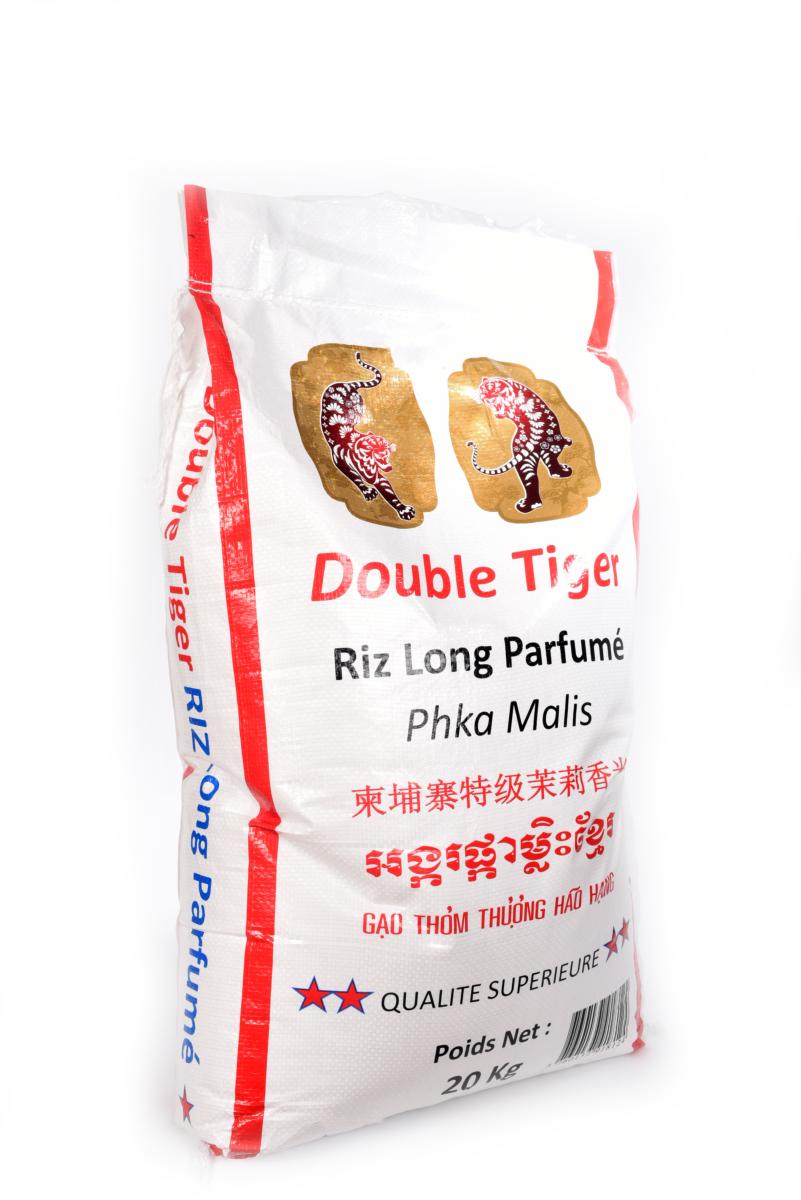 Riz long parfumé - double tiger 20 kg